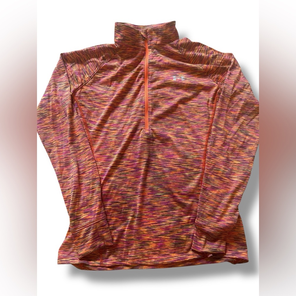 Under Armour Colorful Quarter-Zip Top Small EUC